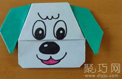 用纸怎么折叠哈巴狗的小纸狗头