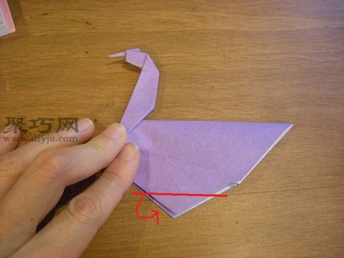 手工折纸天鹅图解