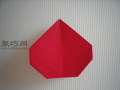折平面纸西红柿图解10
