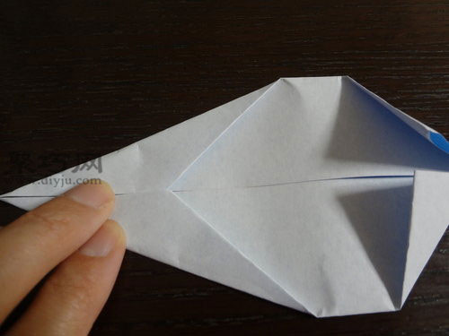 简易折纸船图解教程4