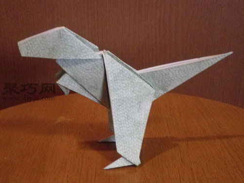 diy立体暴龙的折叠方法 仿真恐龙折纸大全 怎么折恐龙