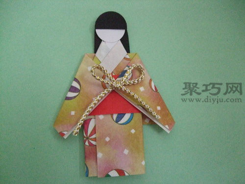 日本娃娃和服折纸4