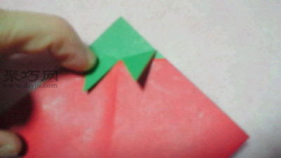 平面草莓折纸图解6