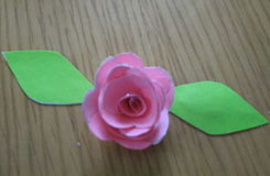 折纸花教程：如何制作一朵3D立体玫瑰花