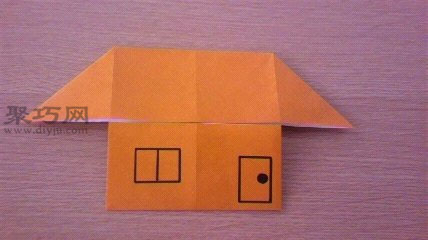 超简单折纸房子