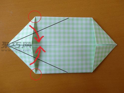 简单折纸船步骤图解4