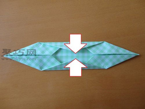 简单折纸船步骤图解7