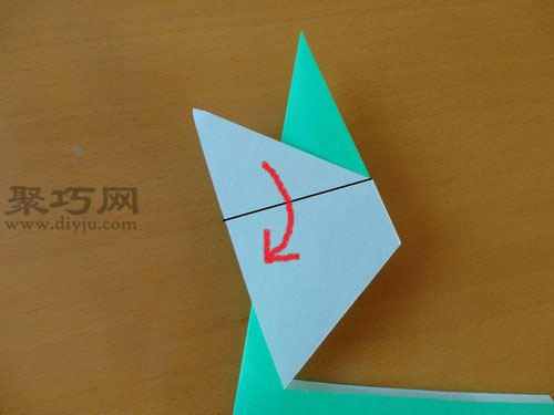 折纸长尾鸟步骤5