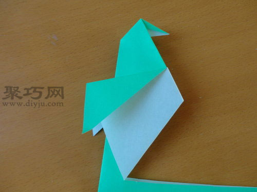 长尾鸟折纸教程图6-3