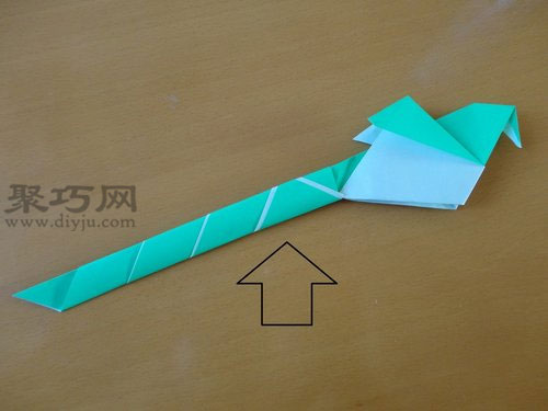 纸长尾鸟折法图9-1