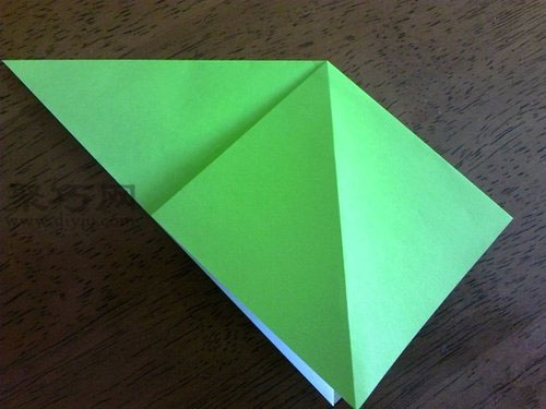 折绿色千纸鹤第2步