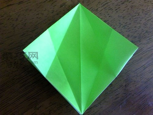 折绿色千纸鹤第4步