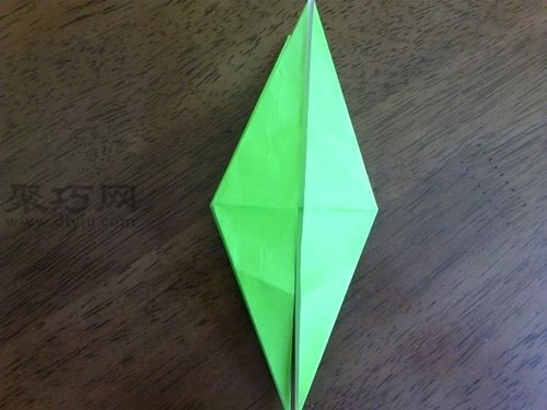 折绿色千纸鹤第5步
