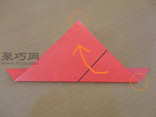 折纸鱼步骤1