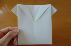 衣服折纸教程 简单折纸衬衫步骤图解
