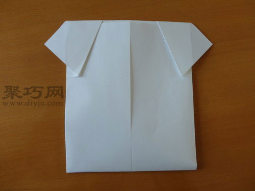 衣服折纸教程 简单折纸衬衫步骤图解