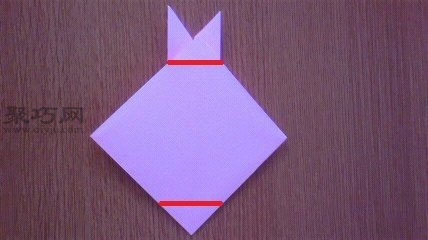 用纸折小兔子的折法