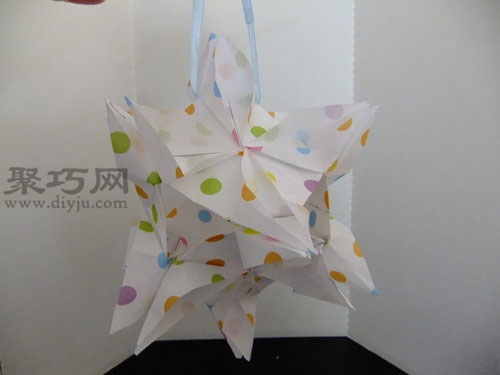 立体花球折纸图解教程 教你如何手工折纸花球
