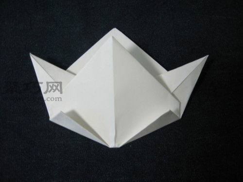 折纸立体桃子图解教程4