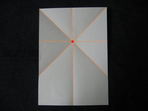 长方形纸折立体桃子折纸方案图1