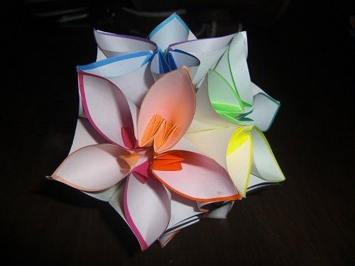 花球折纸雪之星图片