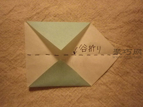 日本鲤鱼旗折纸图解5