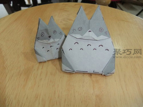 折立体龙猫折纸教程 龙猫折法教你怎么折龙猫