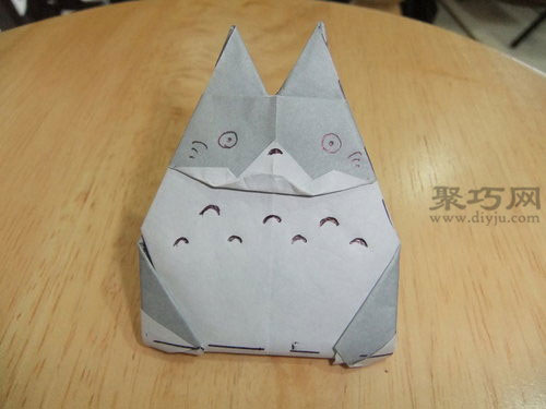 折立体龙猫折纸教程