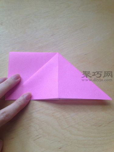 正方形纸手工折立体桃子图3-2